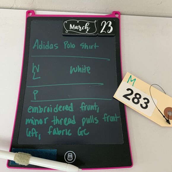 Adidas Ironwood Girls Golf AdiSelect Polo Shirt Womens L White Striped Climalite - Picture 11 of 12